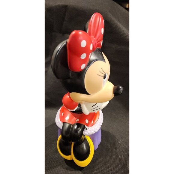 Minnie Mouse Applause Rubber Coin Bank Disney Collectible Red White Polka Dot Dr - Picture 5 of 9